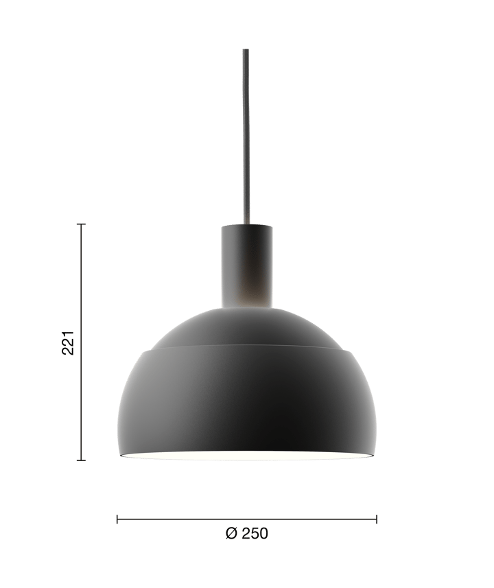 Lampada a sospensione FJ Elements Ø25 cm, Black Louis Poulsen