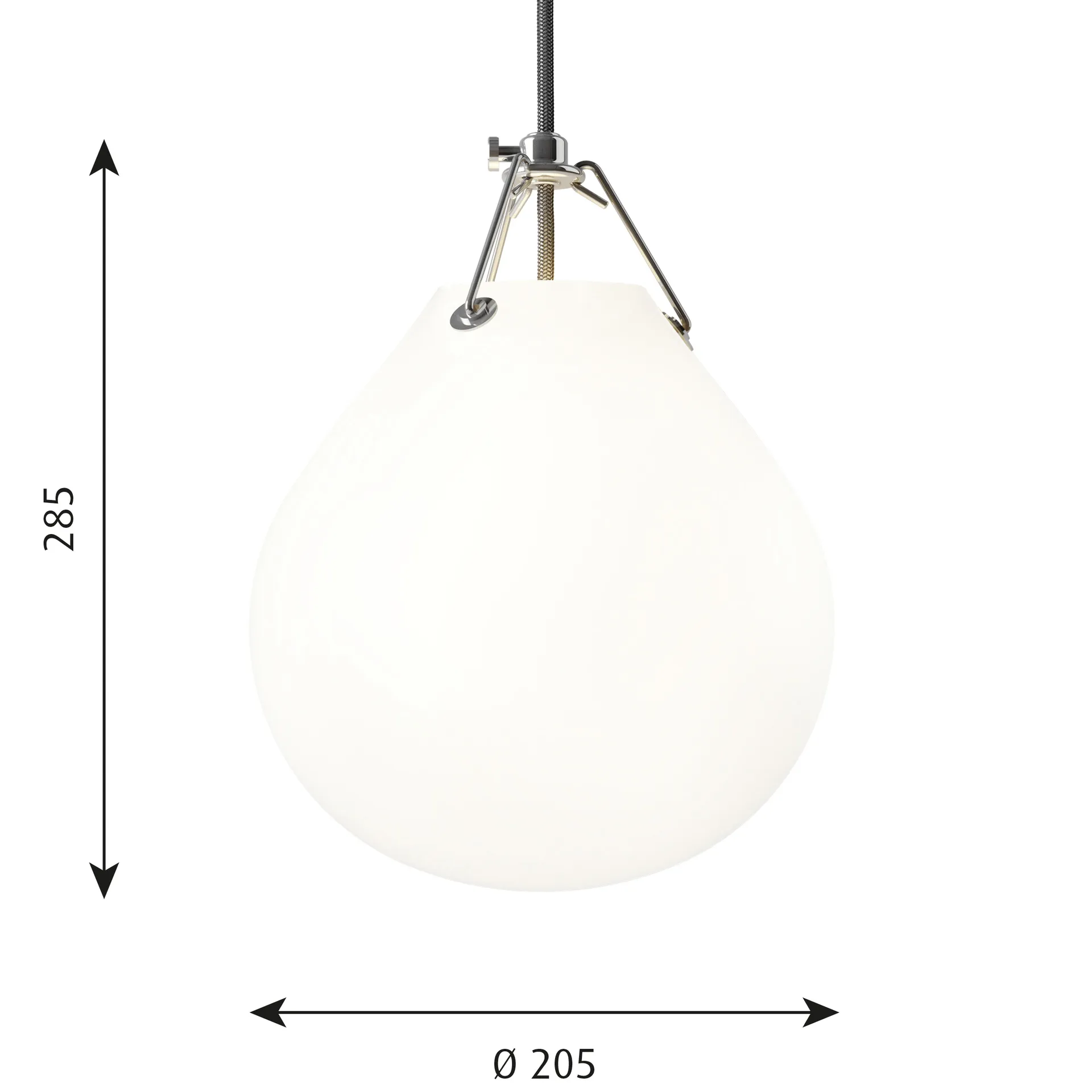 Lampada a sospensione Moser Ø20,5 cm, Bianco opaco Louis Poulsen