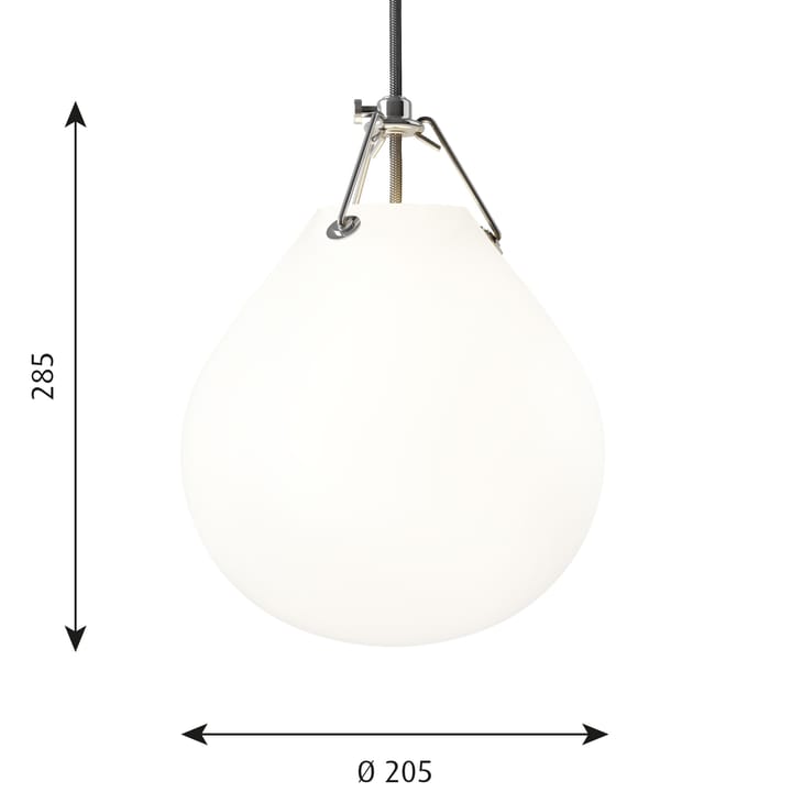 Lampada a sospensione Moser Ø20,5 cm - Bianco opaco - Louis Poulsen