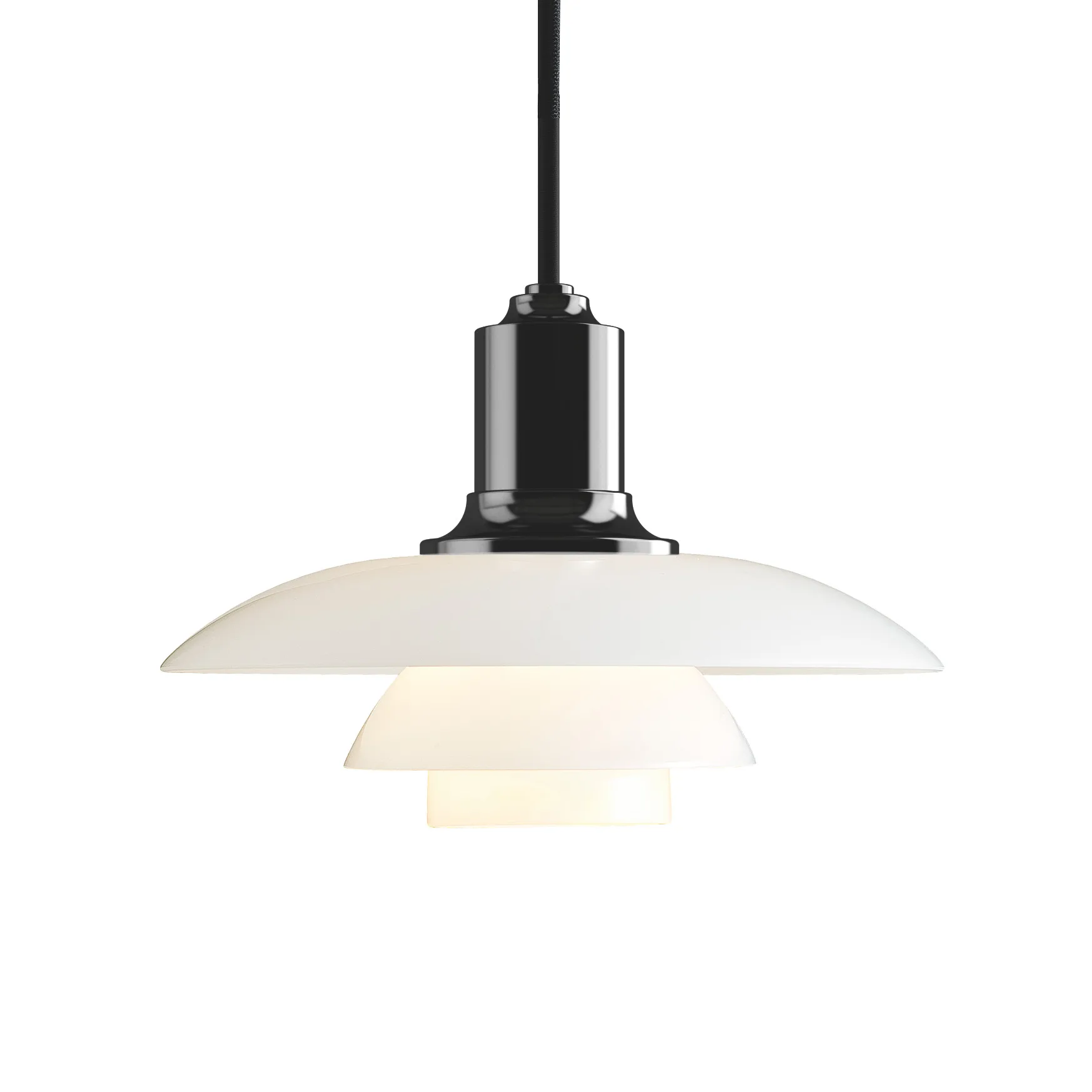 Lampada a sospensione PH 2/1, Ottone metallizzato Louis Poulsen