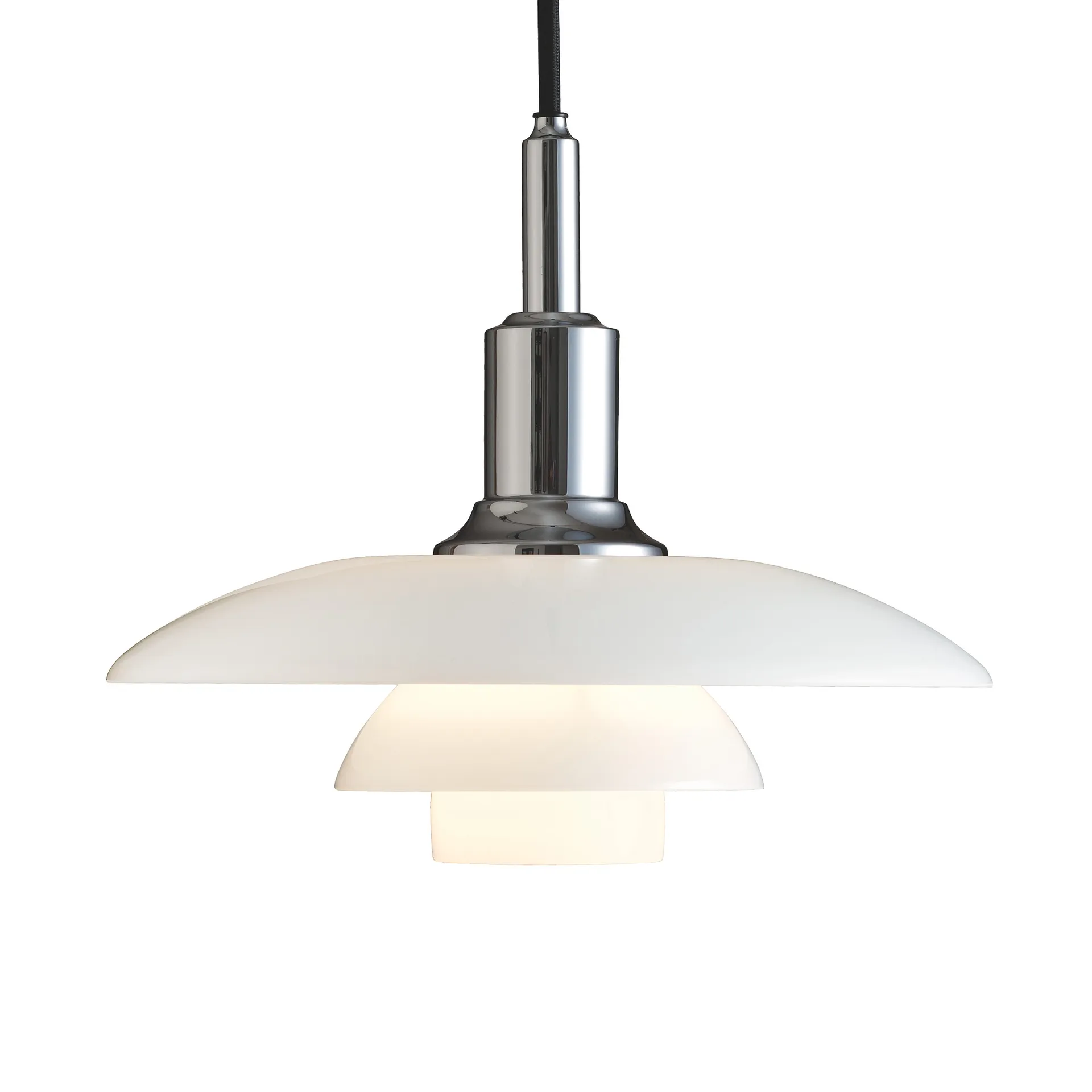 Lampada a sospensione PH 3/2, Cromo Louis Poulsen