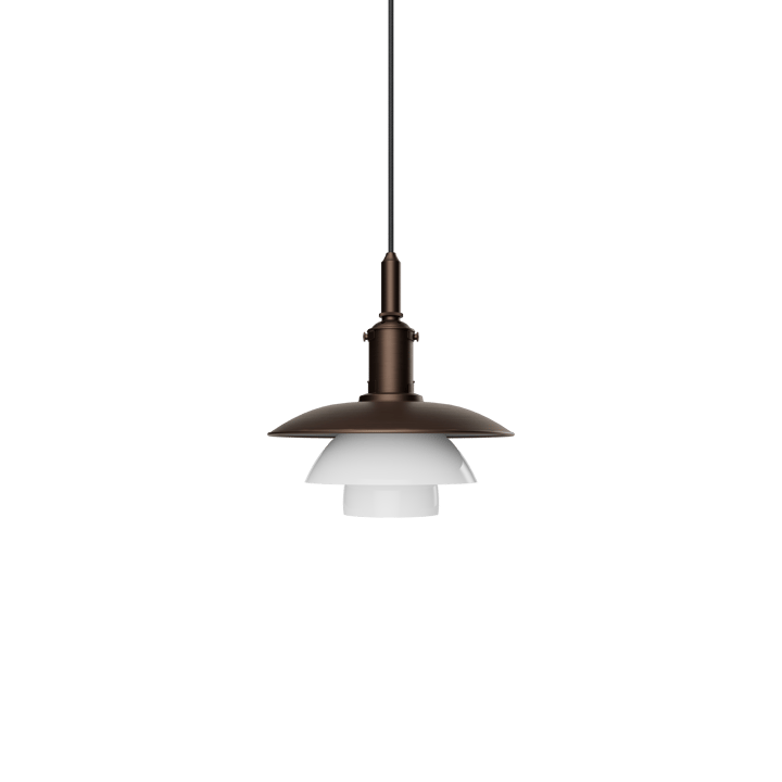 Lampada a sospensione PH 3/3 Luna - Aged brass-vetro opale - Louis Poulsen