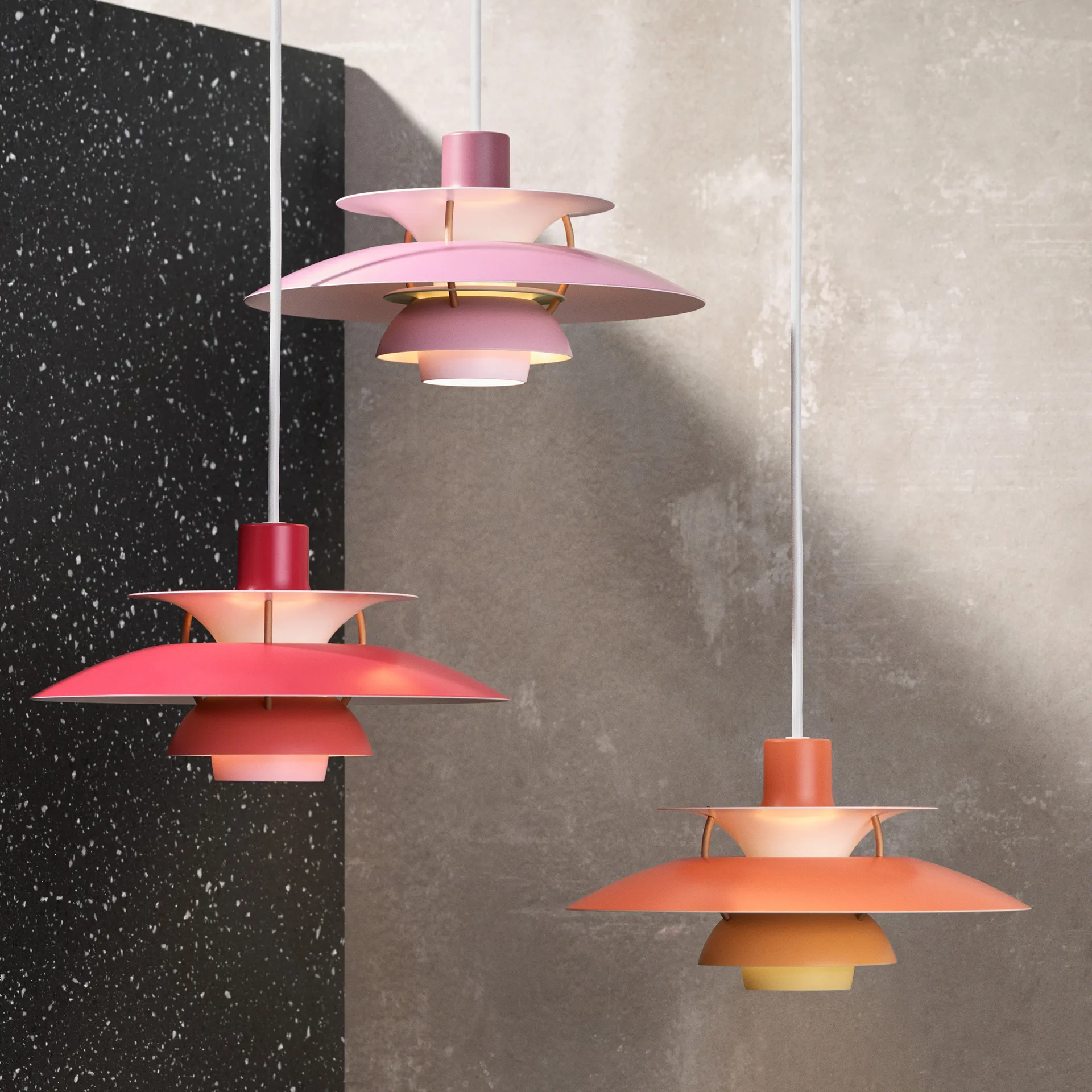 Lampada a sospensione PH 5 , Ø300, Arancione Louis Poulsen