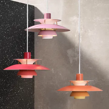 Lampada a sospensione PH 5  - Ø300, Arancione - Louis Poulsen