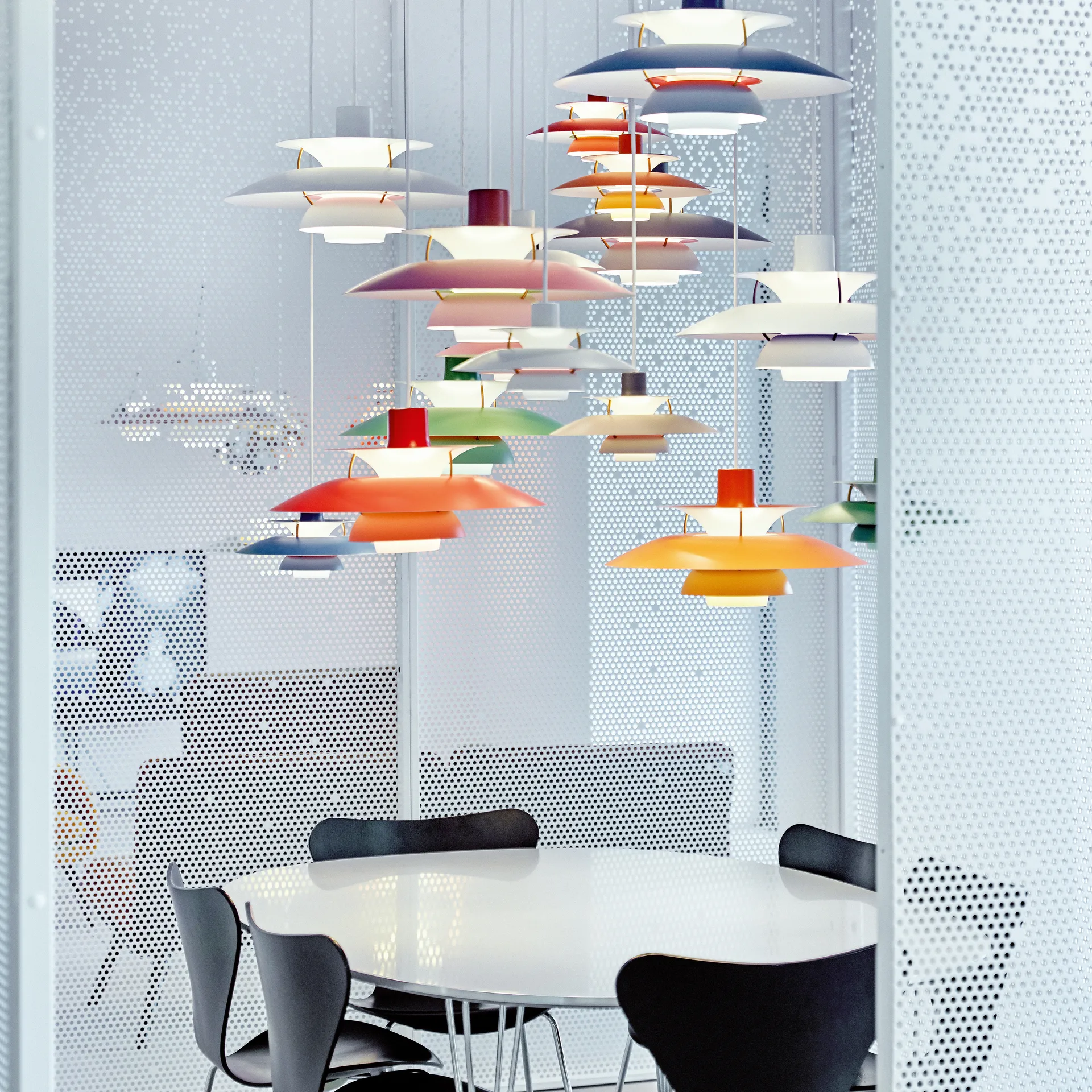 Lampada a sospensione PH 5 , Ø300, Arancione Louis Poulsen