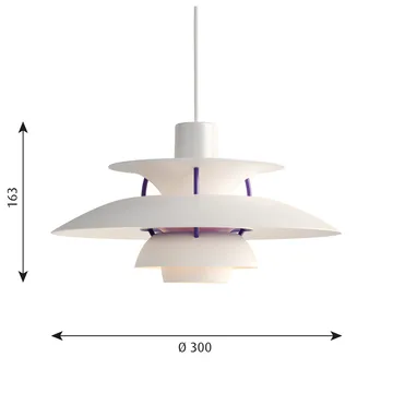 Lampada a sospensione PH 5  - Ø300, Bianco classico - Louis Poulsen