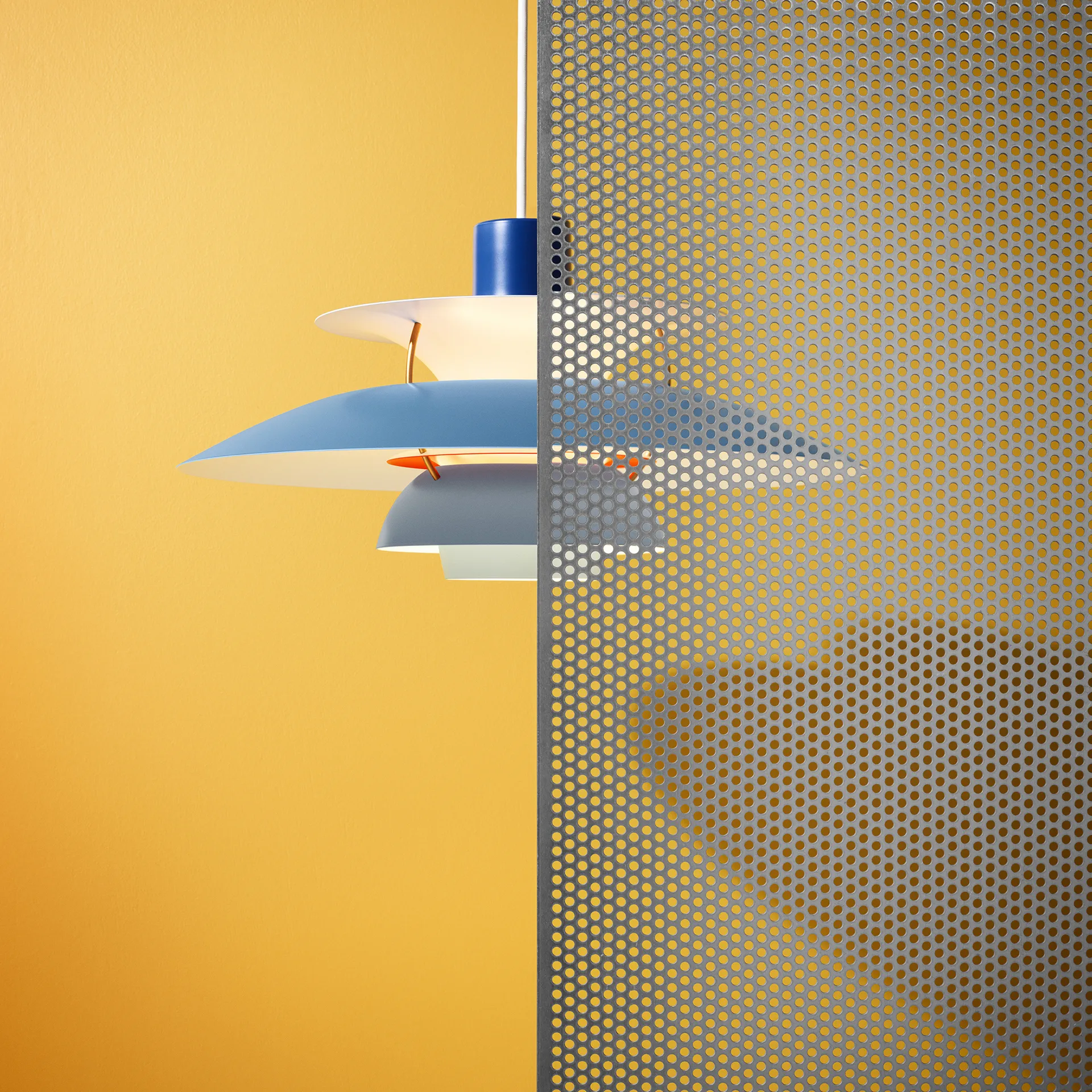 Lampada a sospensione PH 5 , Ø300, Blu Louis Poulsen