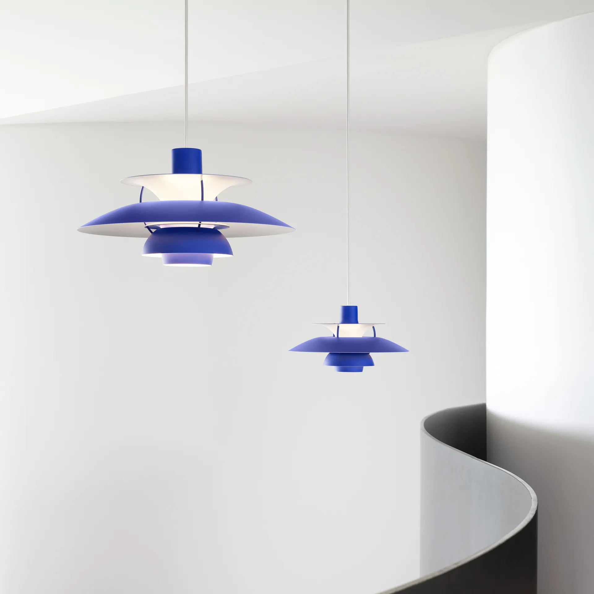 Lampada a sospensione PH 5 , Ø300, Blu Louis Poulsen