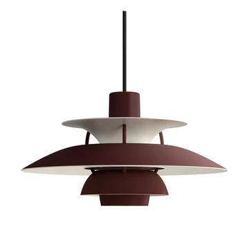 Lampada a sospensione PH 5  - Ø300, Monochrom burgundy - Louis Poulsen