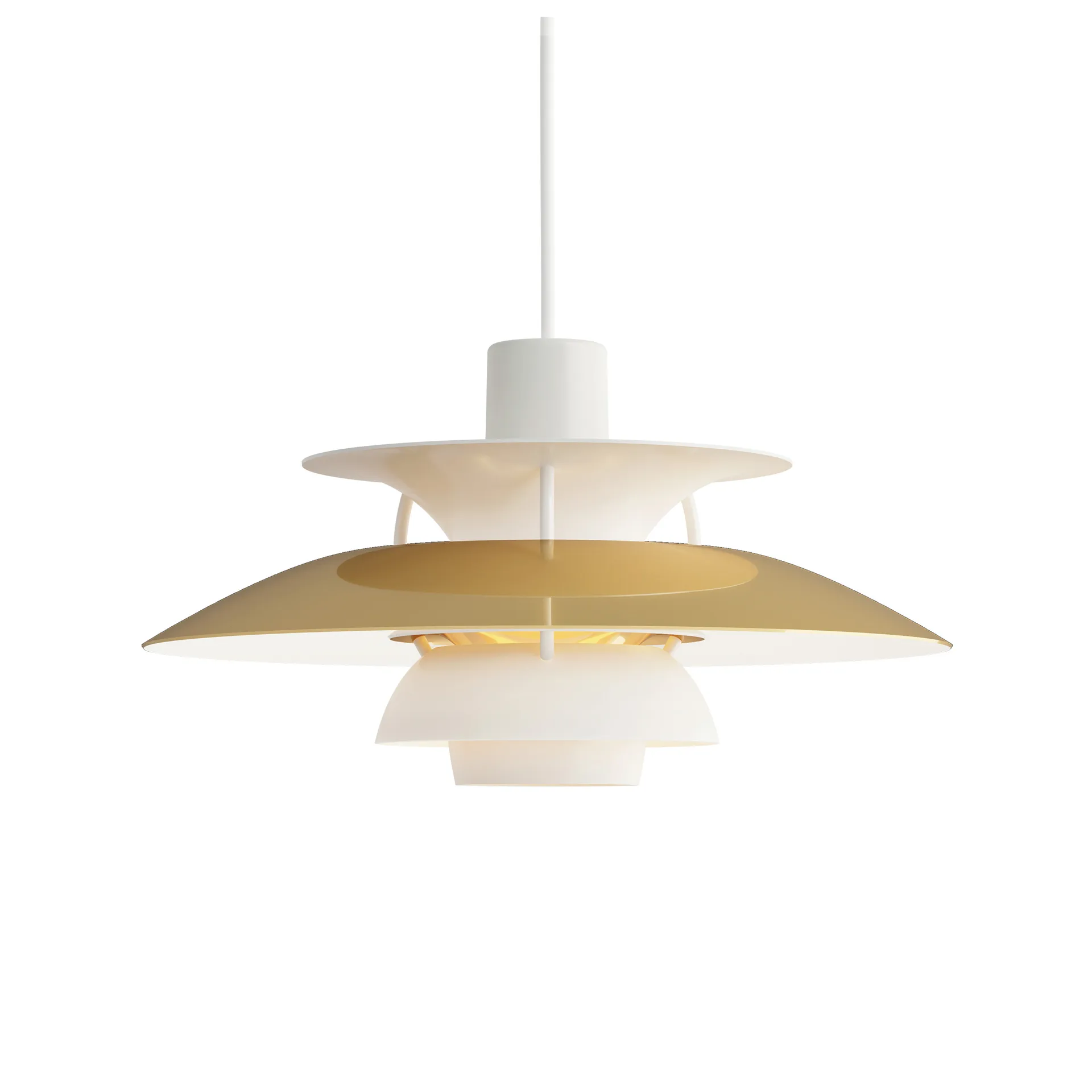 Lampada a sospensione PH 5 , Ø300, Ottone Louis Poulsen