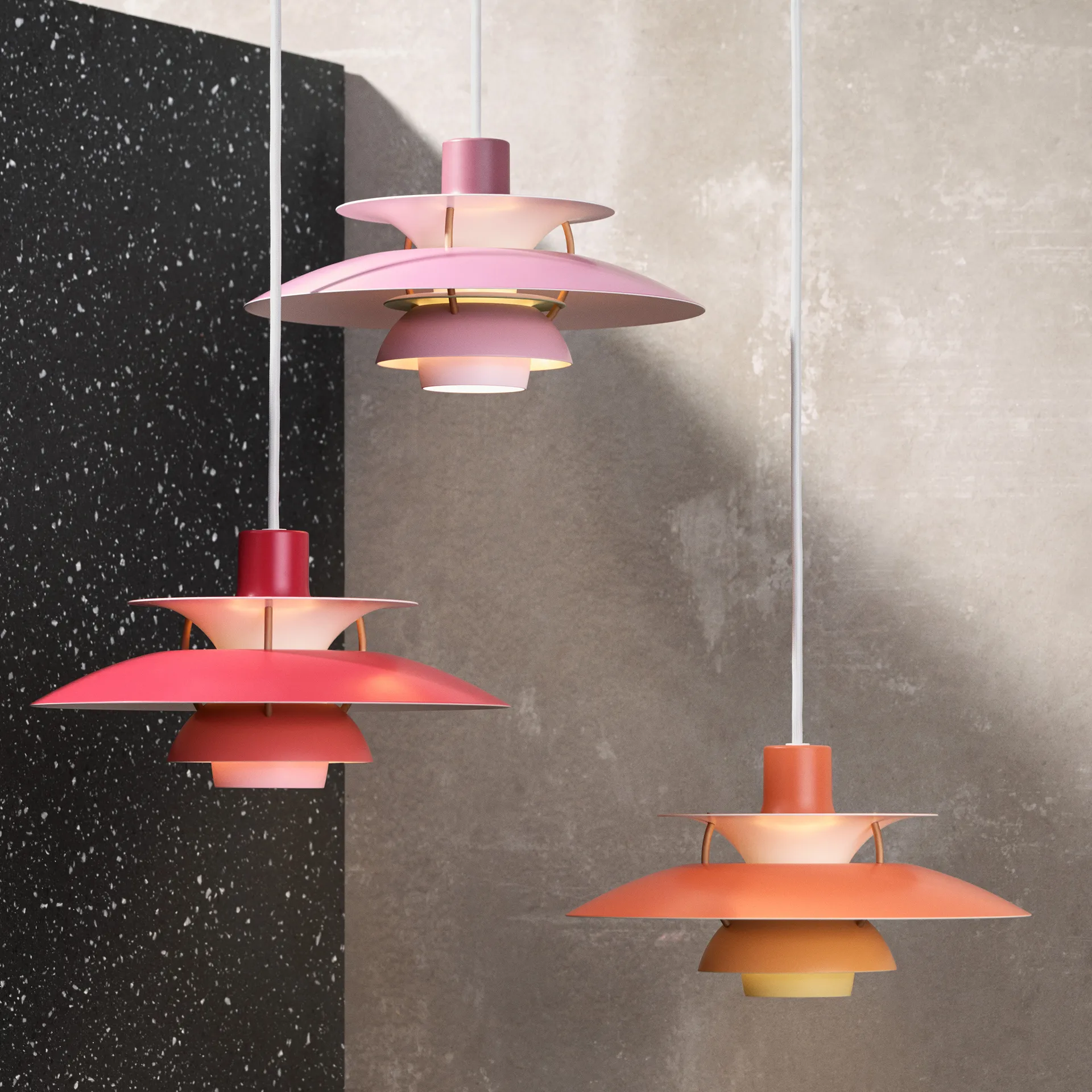 Lampada a sospensione PH 5 , Ø300, Rosso Louis Poulsen