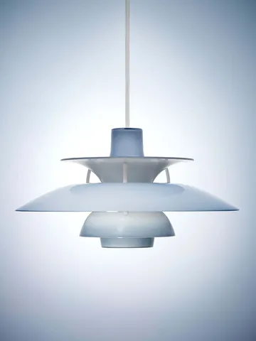 Lampada a sospensione PH 5  - Ø320, Opal pale blue - Louis Poulsen