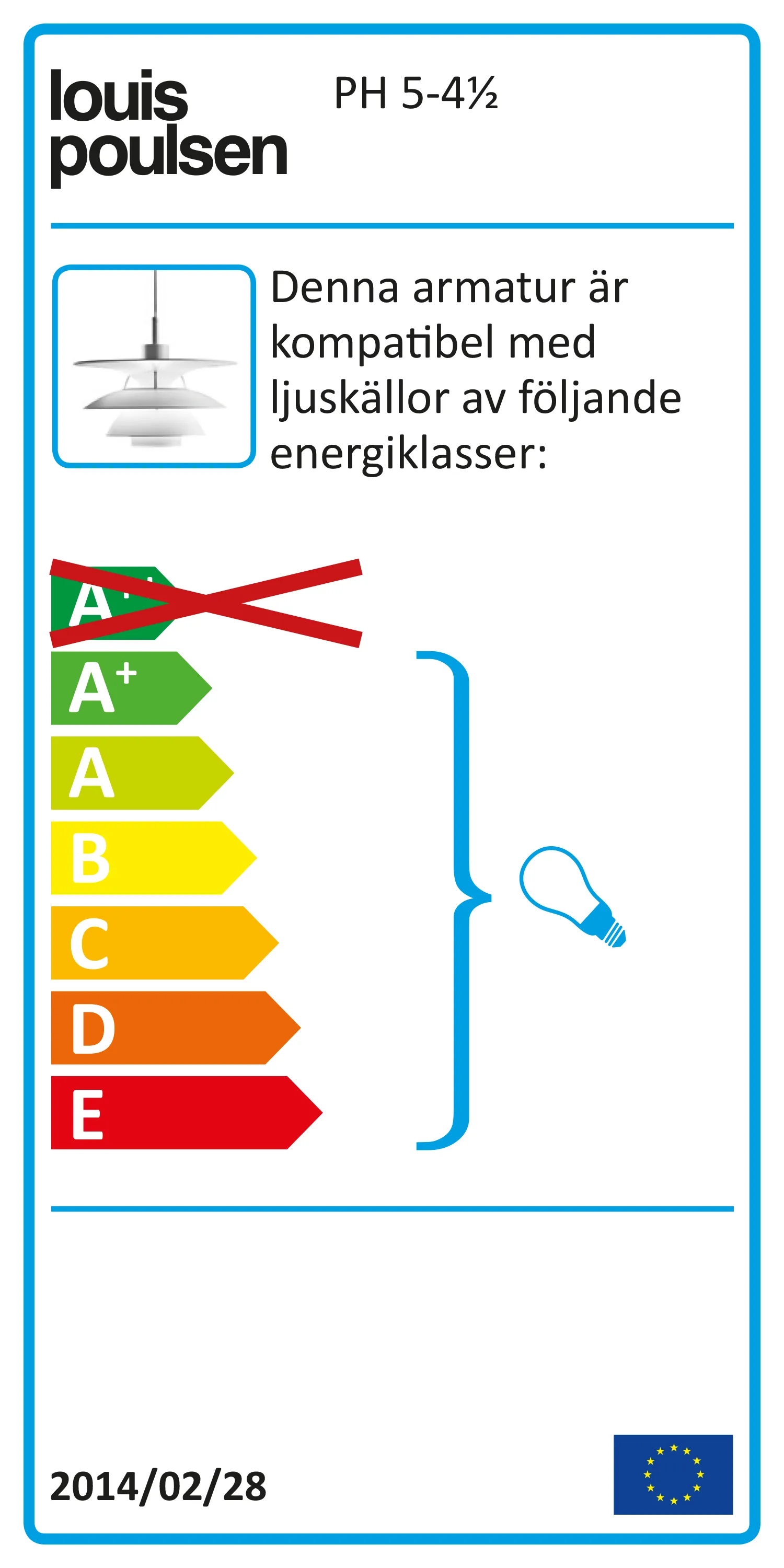 Lampada a sospensione PH 5½-4, Bianco Louis Poulsen