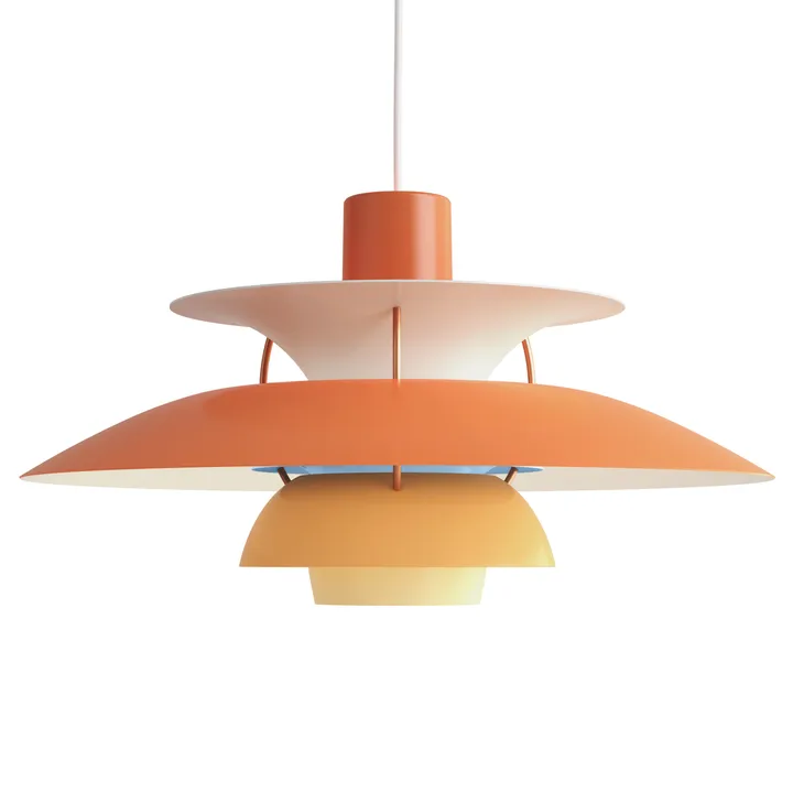Lampada a sospensione PH 5  - Ø500, Arancione - Louis Poulsen