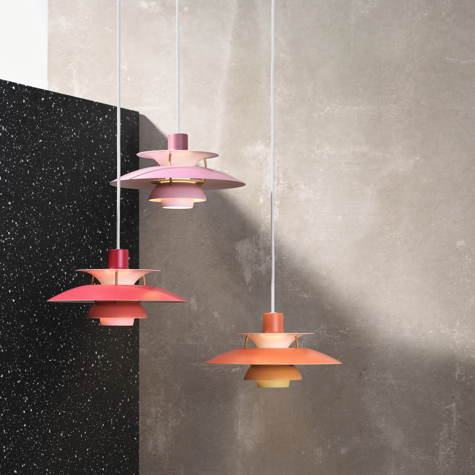 Lampada a sospensione PH 5 , Ø500, Arancione Louis Poulsen