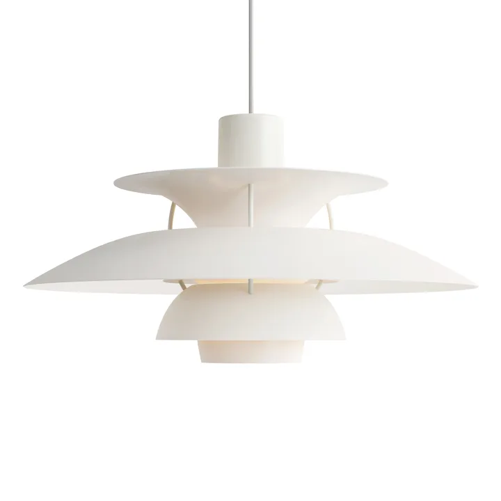 Lampada a sospensione PH 5  - Ø500, Bianco - Louis Poulsen