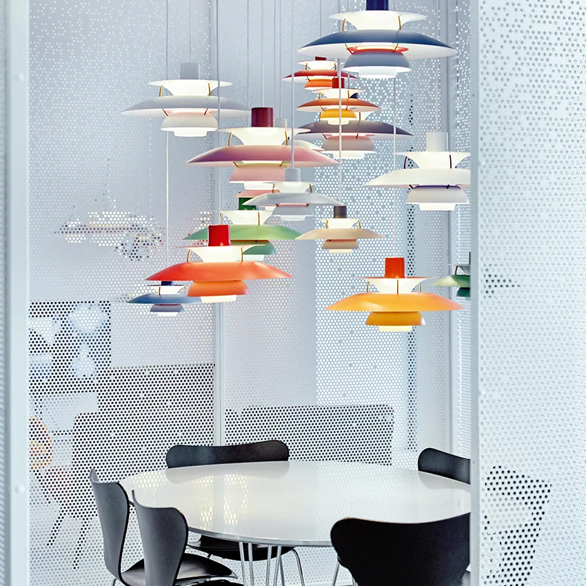Lampada a sospensione PH 5 , Ø500, Grigio Louis Poulsen