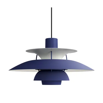 Lampada a sospensione PH 5  - Ø500, Monochrom dusty indigo - Louis Poulsen