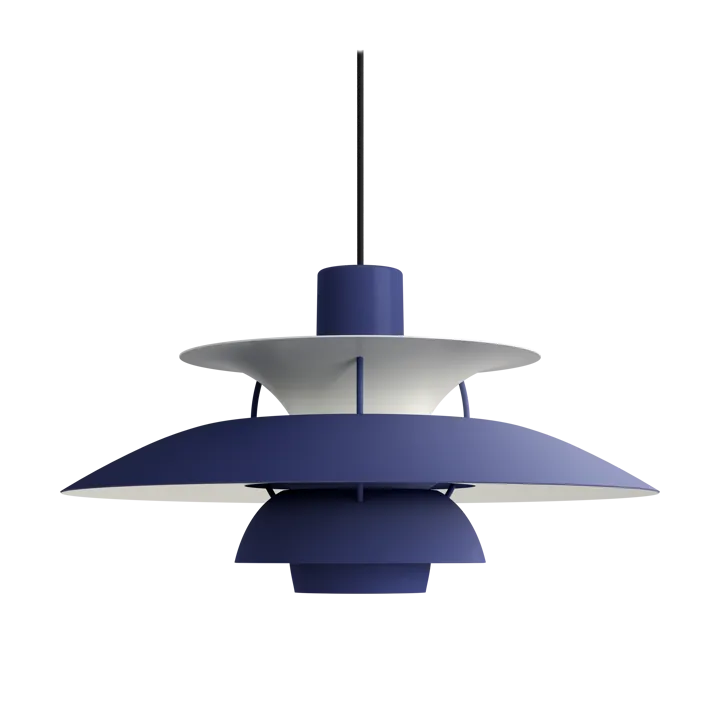 Lampada a sospensione PH 5  - Ø500, Monochrom dusty indigo - Louis Poulsen