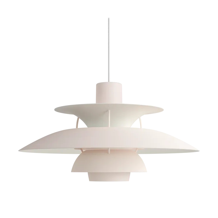 Lampada a sospensione PH 5  - Ø500, Monochrom pale blush - Louis Poulsen