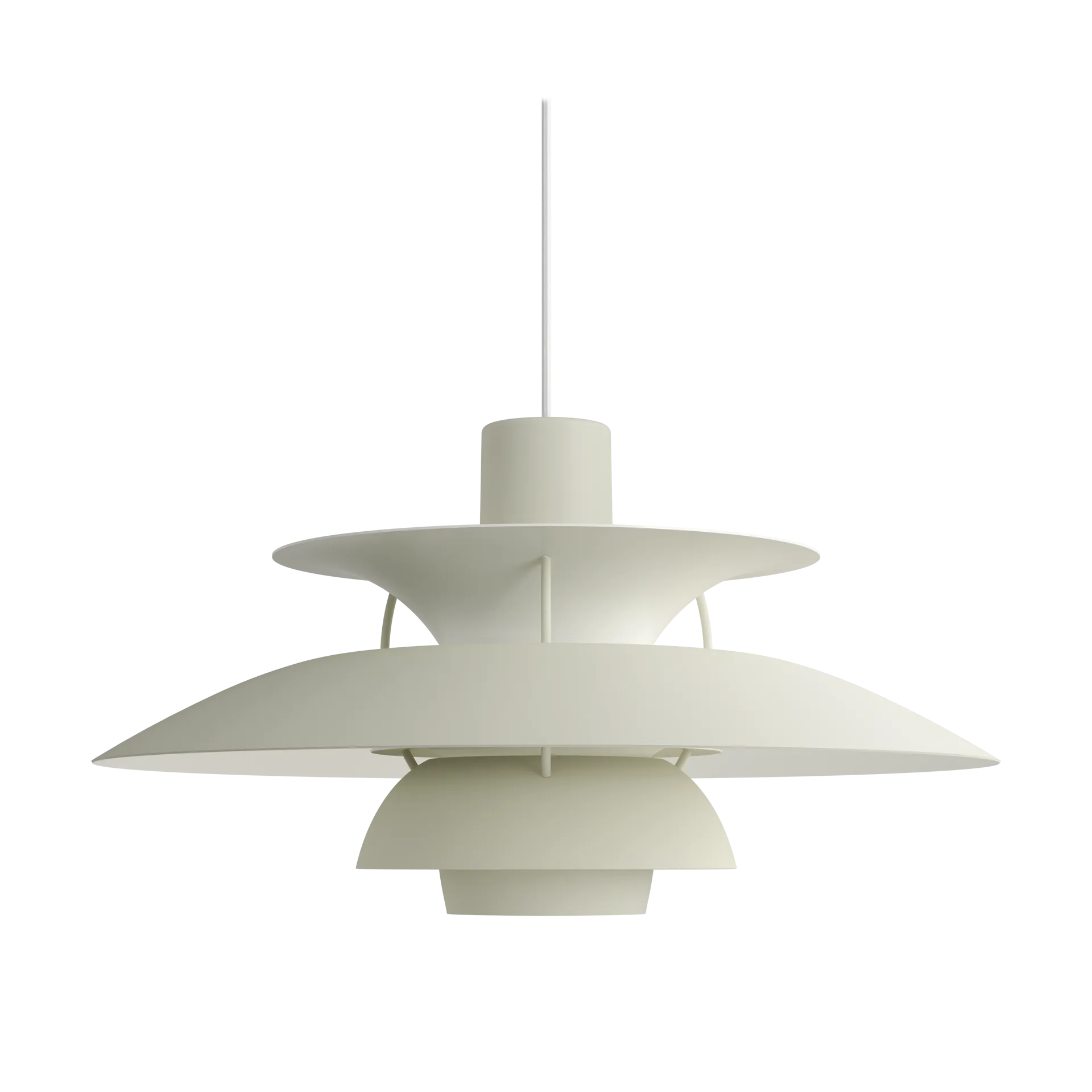 Lampada a sospensione PH 5 , Ø500, Monochrom pale pewter Louis Poulsen
