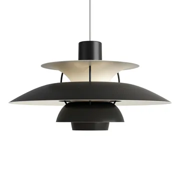 Lampada a sospensione PH 5  - Ø500, Nero - Louis Poulsen