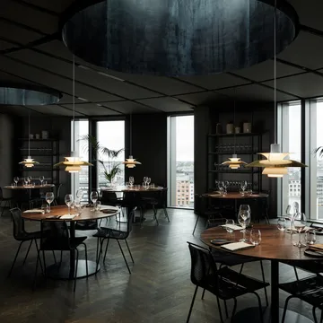 Lampada a sospensione PH 5  - Ø500, Ottone - Louis Poulsen