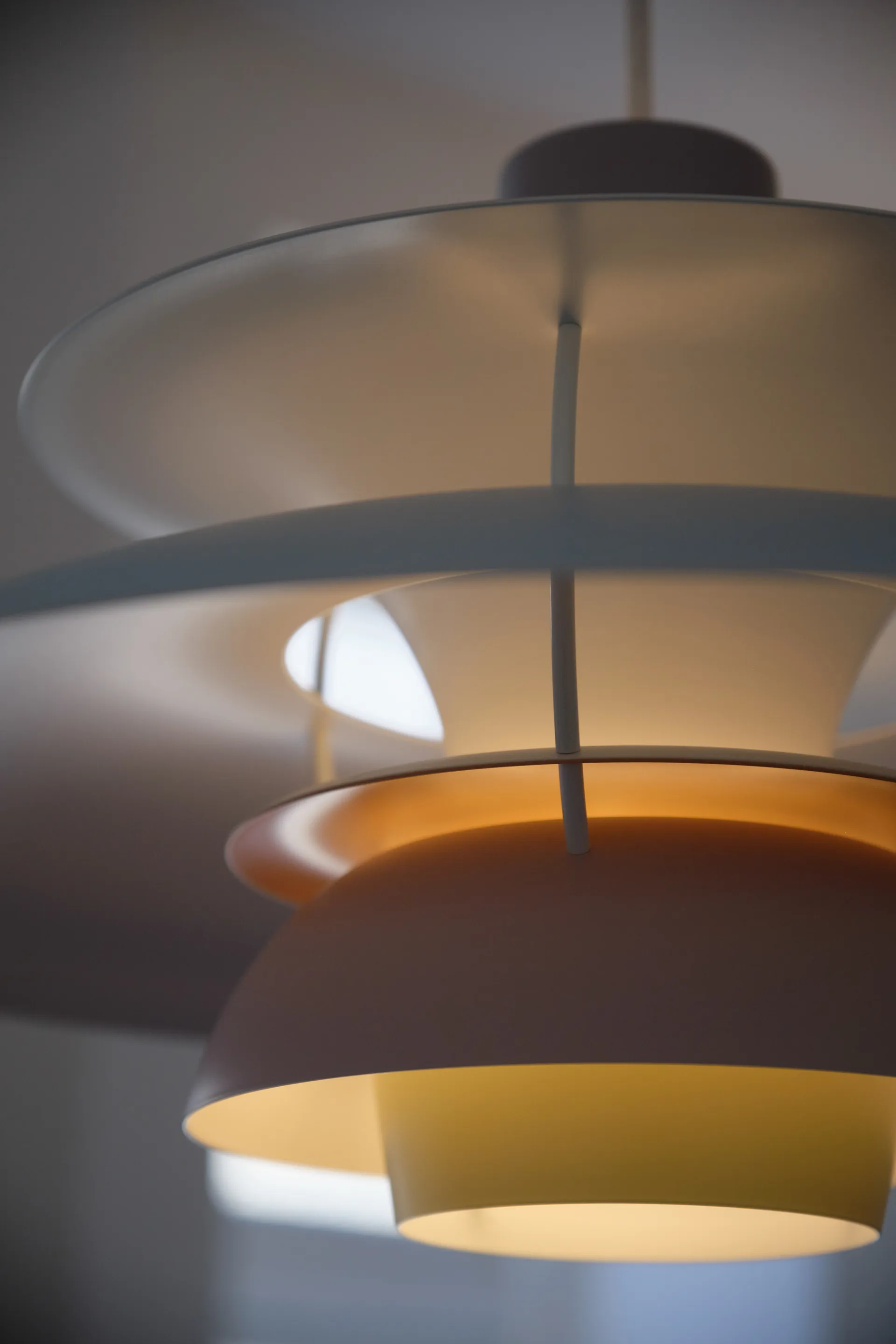 Lampada a sospensione PH 5 , Ø500, Pastel-grigio ostrica-blu-rosa Louis Poulsen