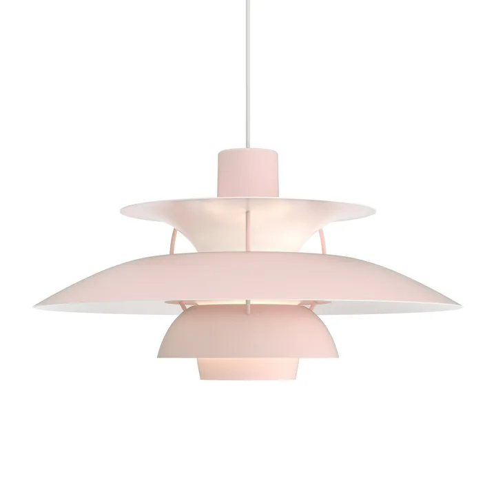 Lampada a sospensione PH 5  - Ø500, Rosa chiaro - Louis Poulsen