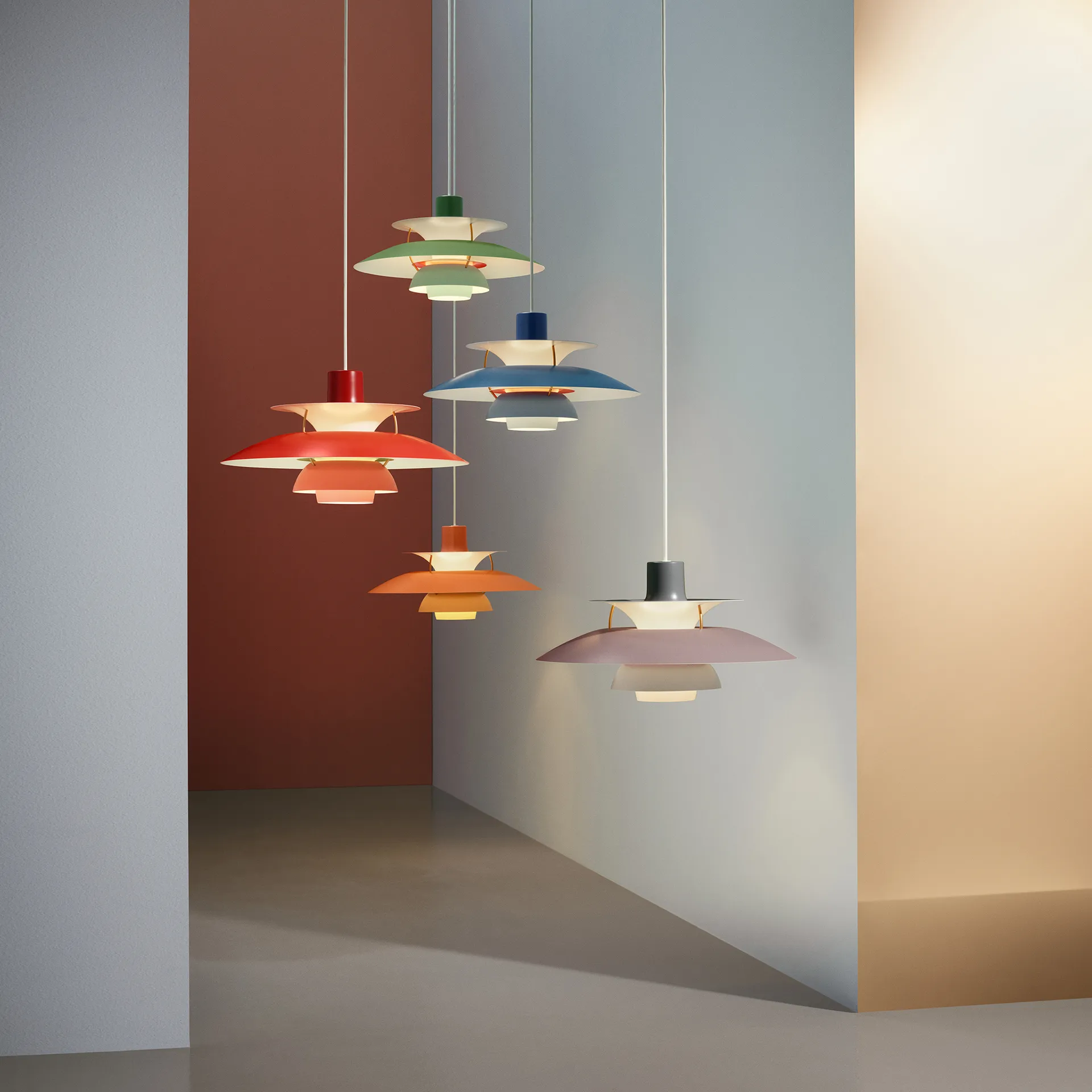 Lampada a sospensione PH 5 , Ø500, Rosa Louis Poulsen