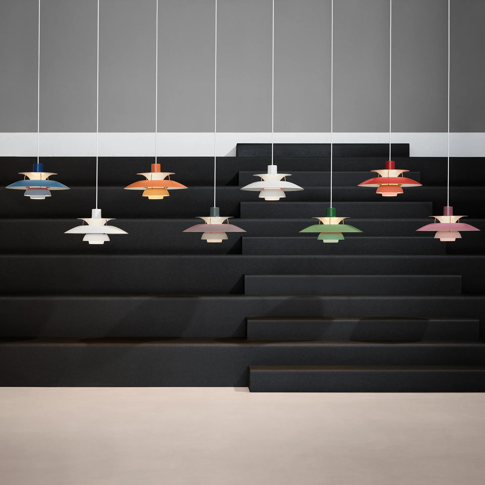 Lampada a sospensione PH 5 , Ø500, Rosa Louis Poulsen