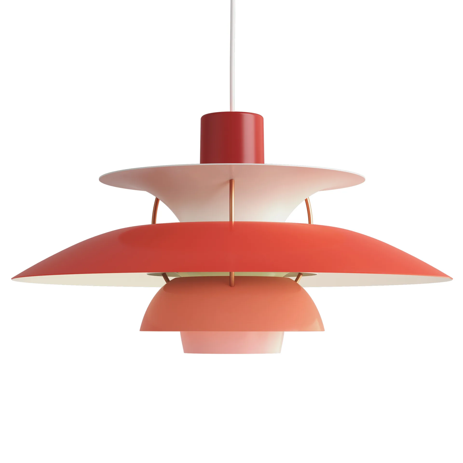 Lampada a sospensione PH 5 , Ø500, Rosso Louis Poulsen