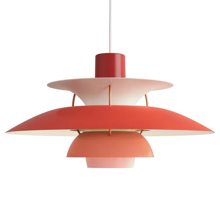 Lampada a sospensione PH 5  - Ø500, Rosso - Louis Poulsen