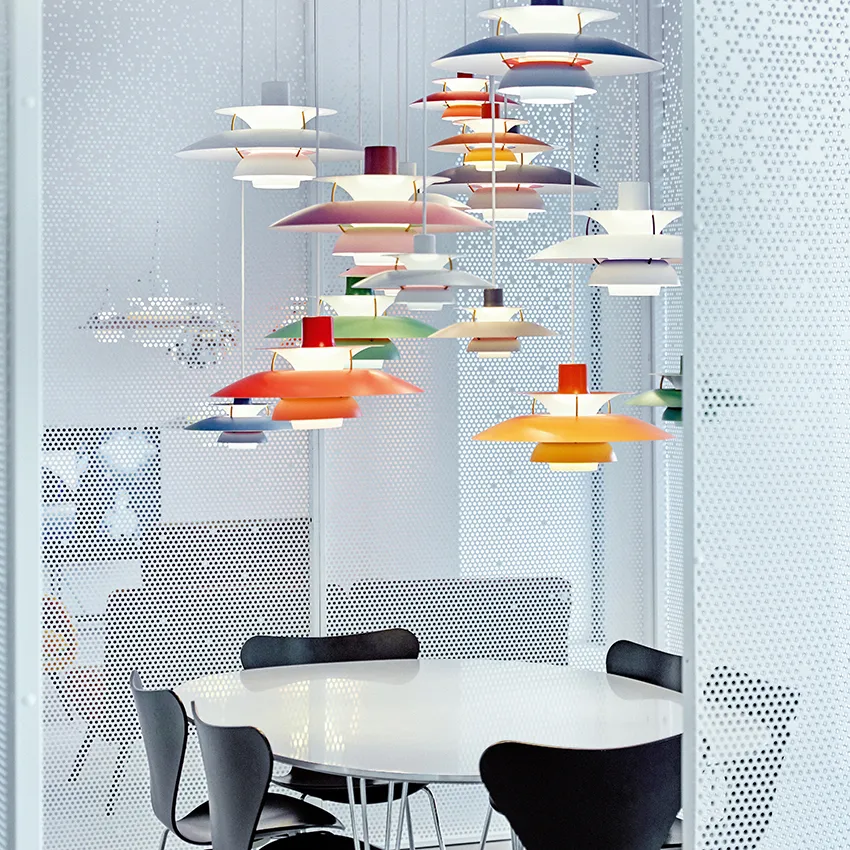 Lampada a sospensione PH 5 , Ø500, Rosso Louis Poulsen