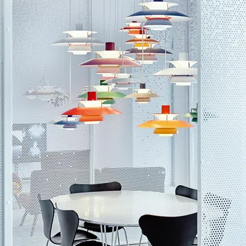 Lampada a sospensione PH 5  - Ø500, Rosso - Louis Poulsen
