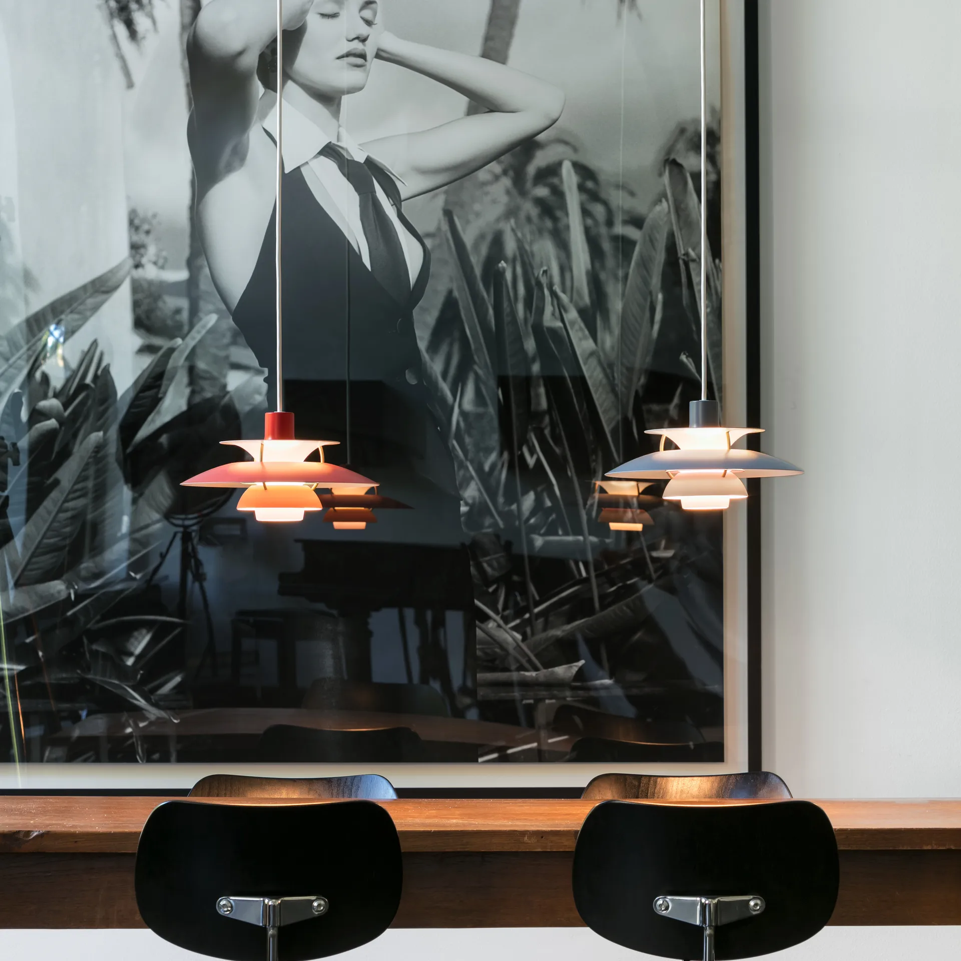 Lampada a sospensione PH 5 , Ø500, Rosso Louis Poulsen
