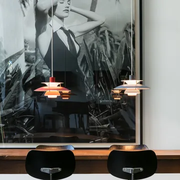Lampada a sospensione PH 5  - Ø500, Rosso - Louis Poulsen