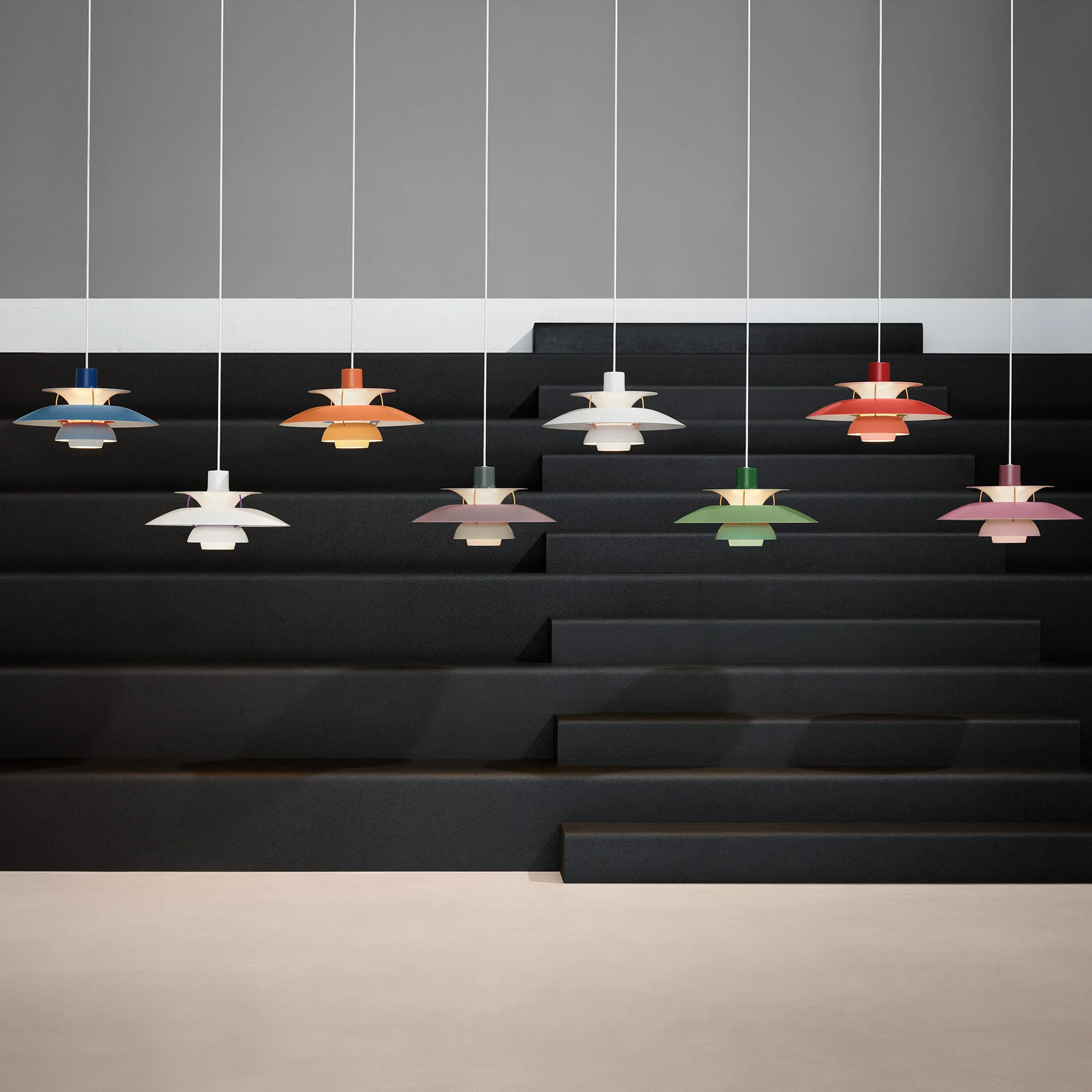 Lampada a sospensione PH 5 , Ø500, Verde Louis Poulsen
