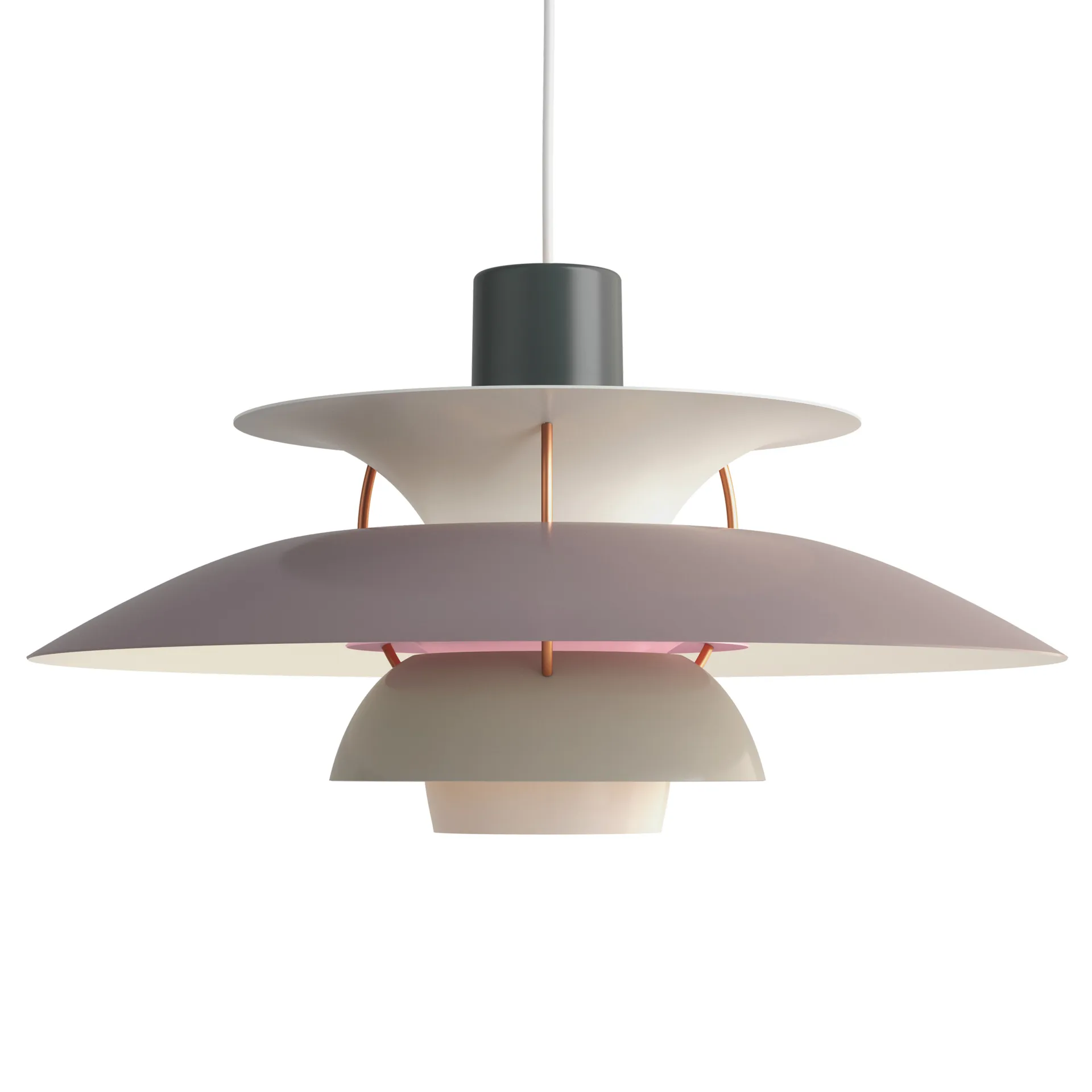 Lampada a sospensione PH 5 , Grigio Louis Poulsen