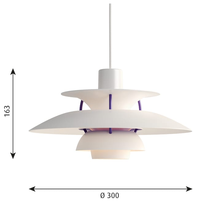 Lampada a sospensione PH 5 MINI - Bianco classico - Louis Poulsen