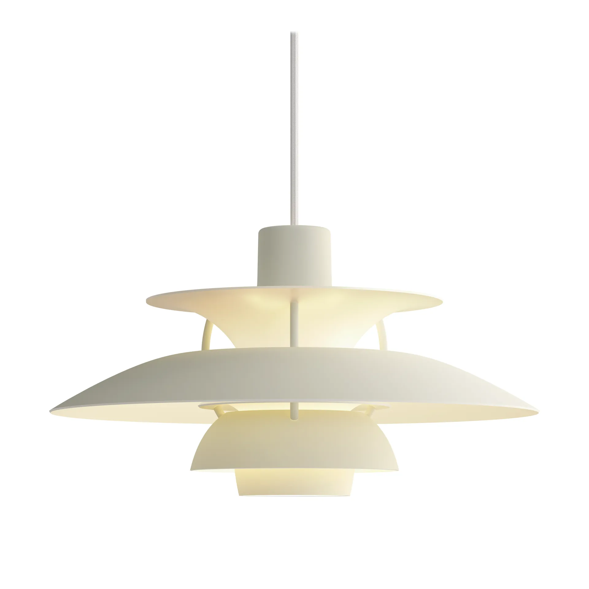 Lampada a sospensione PH 5 MINI monocromo, Pale pewter Louis Poulsen