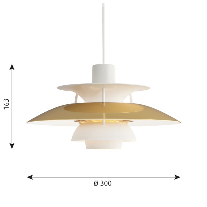 Lampada a sospensione PH 5 MINI - Ottone - Louis Poulsen