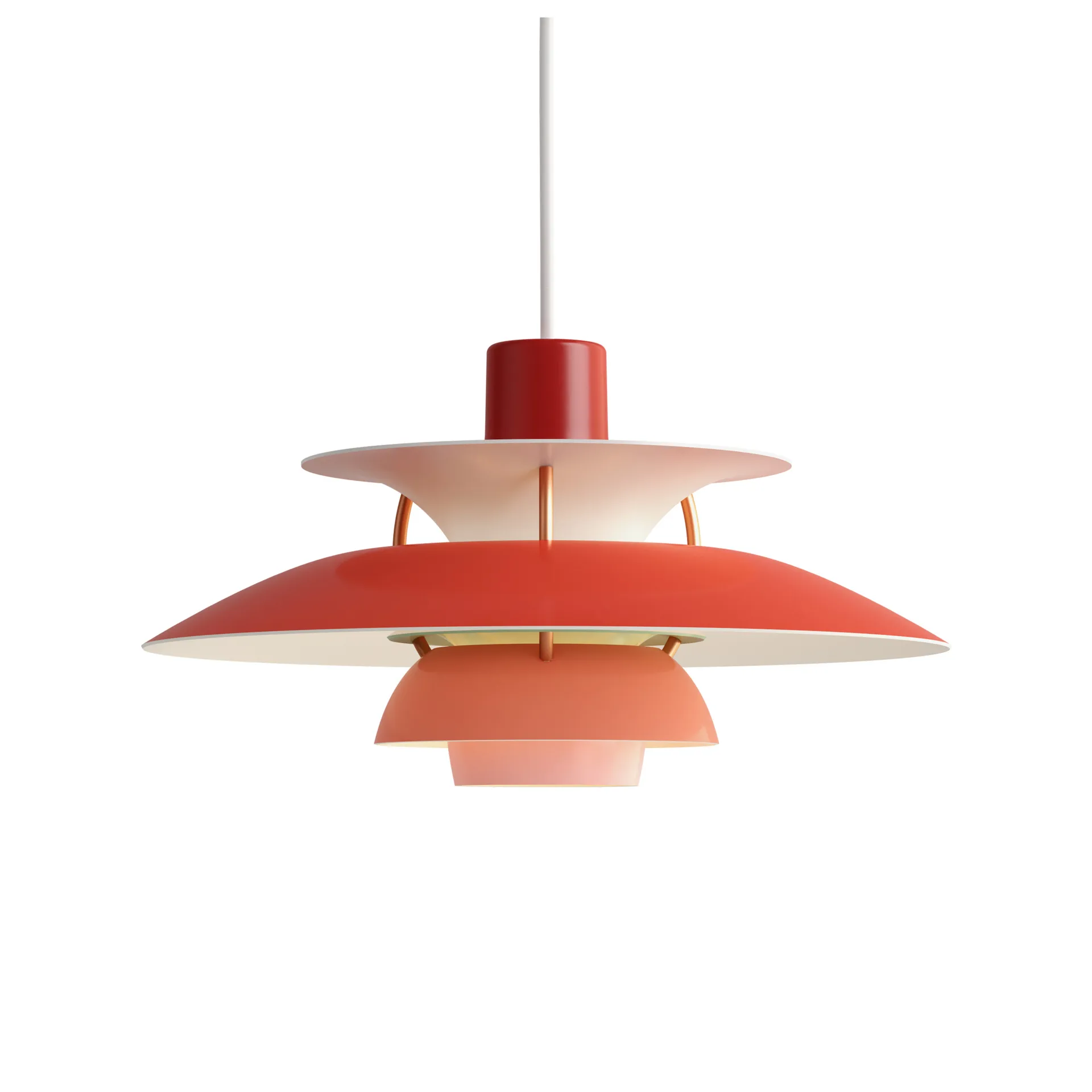 Lampada a sospensione PH 5 MINI, Rosso Louis Poulsen