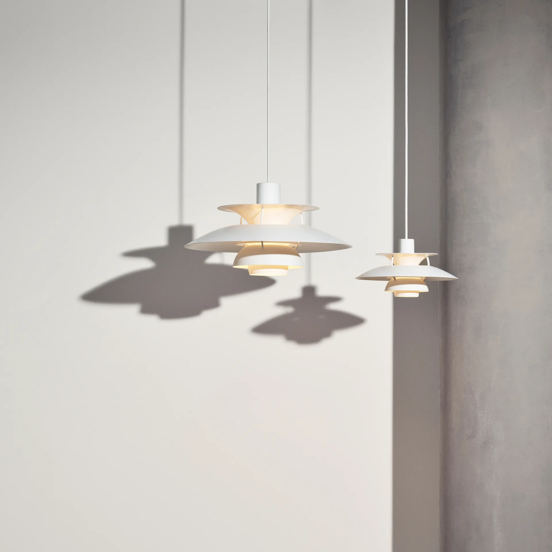 Lampada a sospensione PH 5 monocromo, Bianco Louis Poulsen