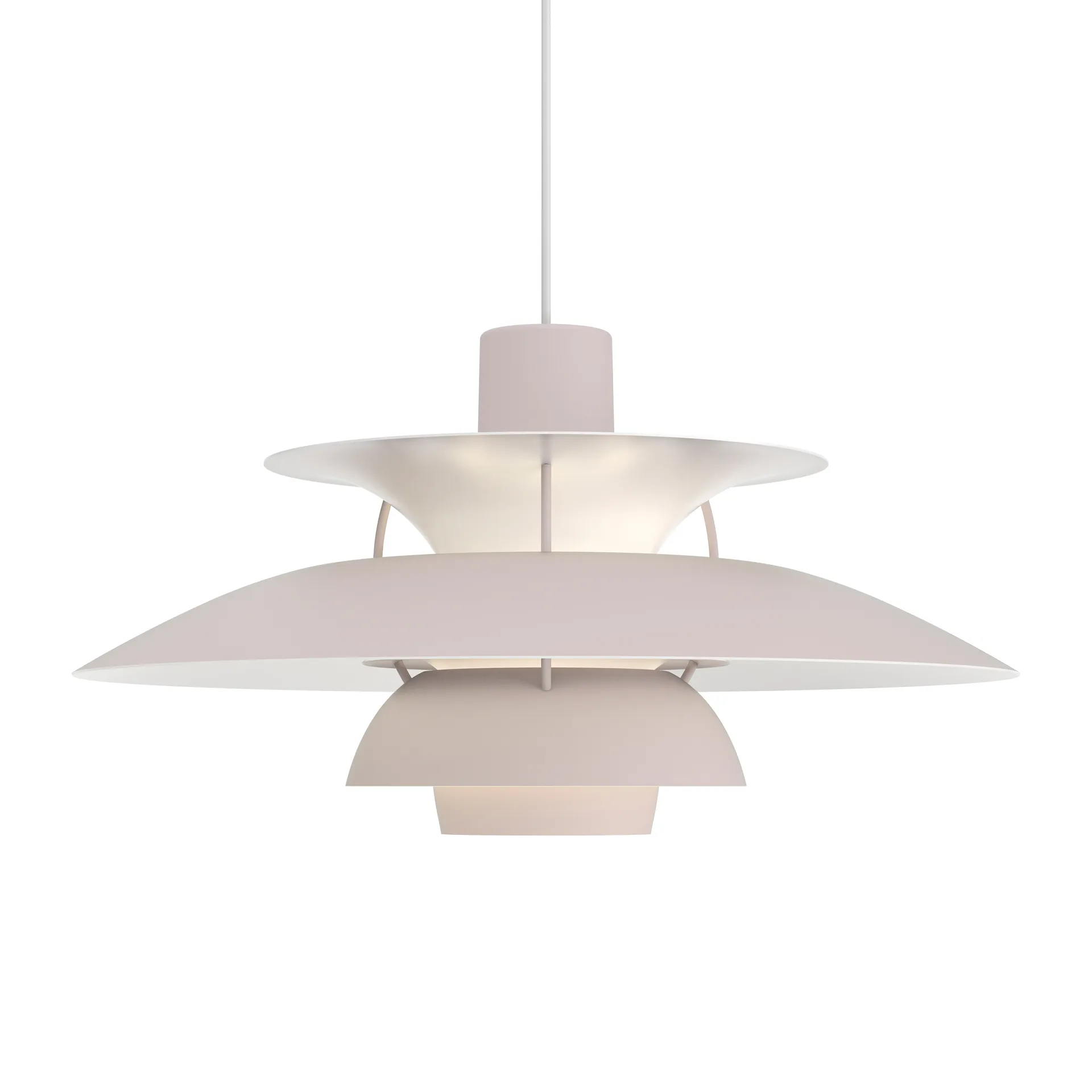 Lampada a sospensione PH 5 monocromo, Grigio ostrica Louis Poulsen