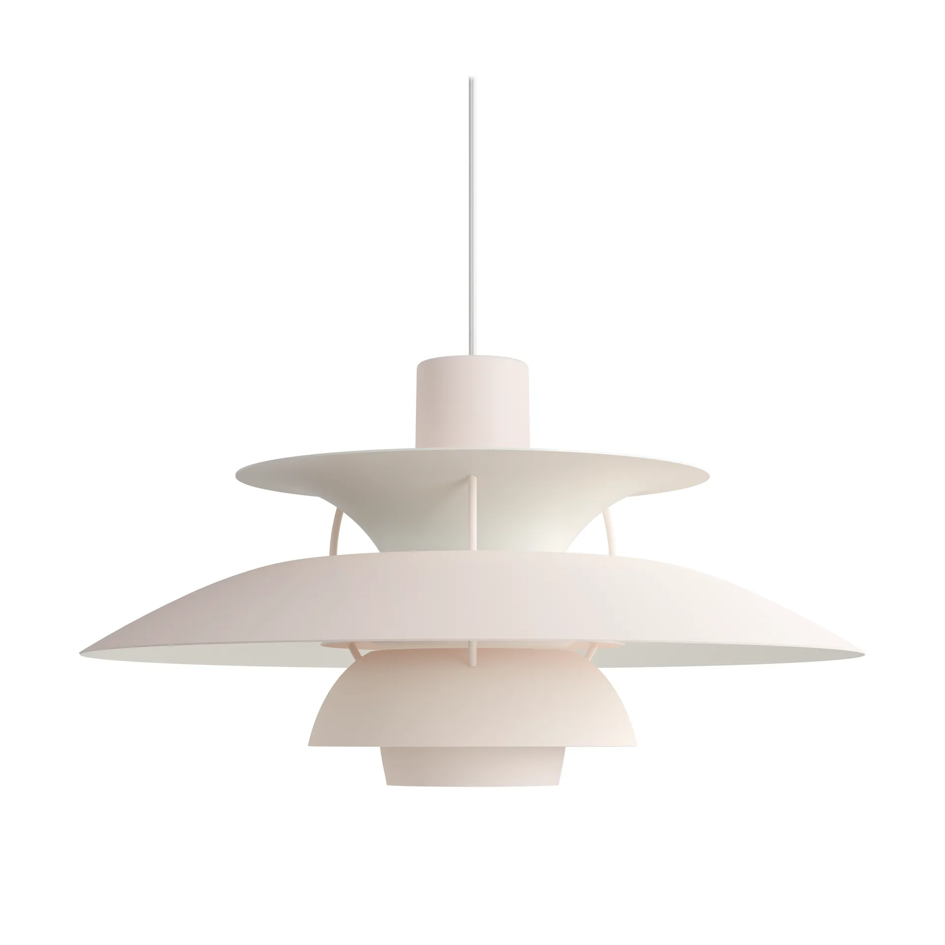 Lampada a sospensione PH 5 monocromo, Pale blush Louis Poulsen