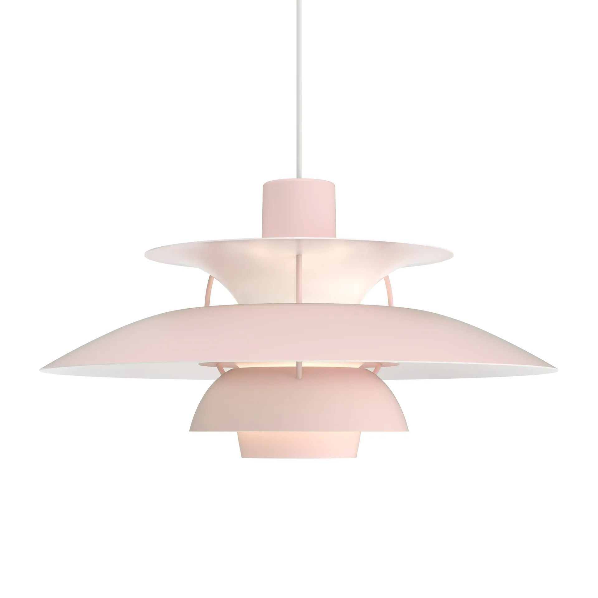 Lampada a sospensione PH 5 monocromo, Rosa chiaro Louis Poulsen