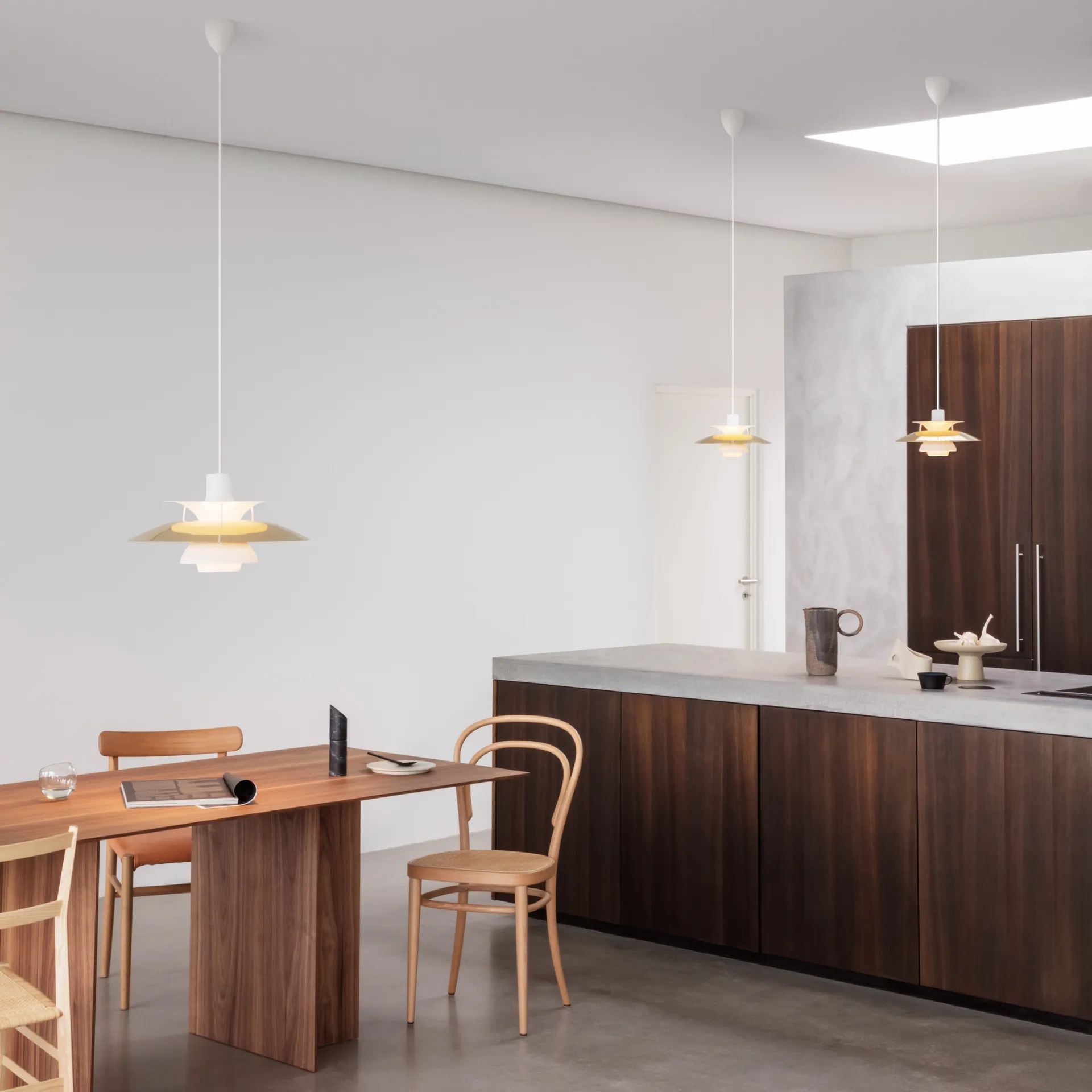 Lampada a sospensione PH 5 , Ottone Louis Poulsen