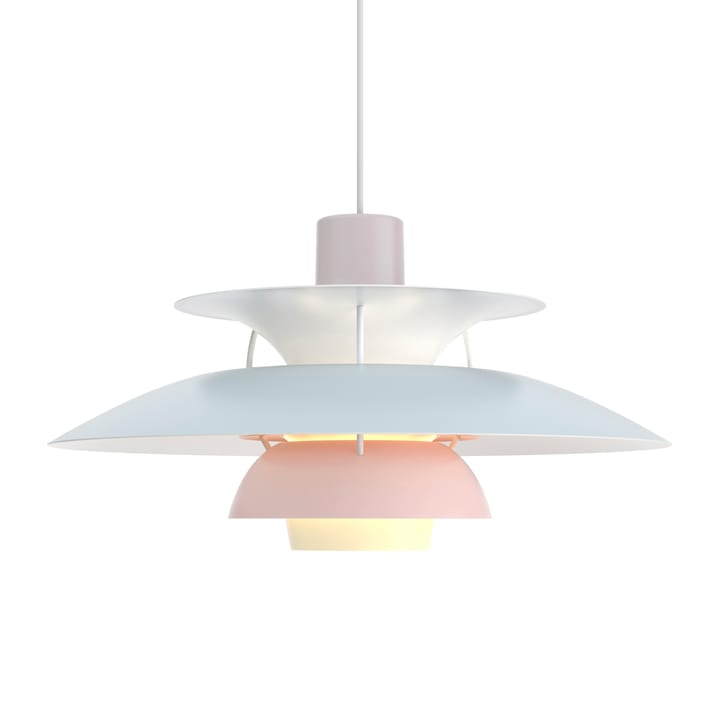 Lampada a sospensione PH 5  - Pastel-grigio ostrica-blu-rosa - Louis Poulsen