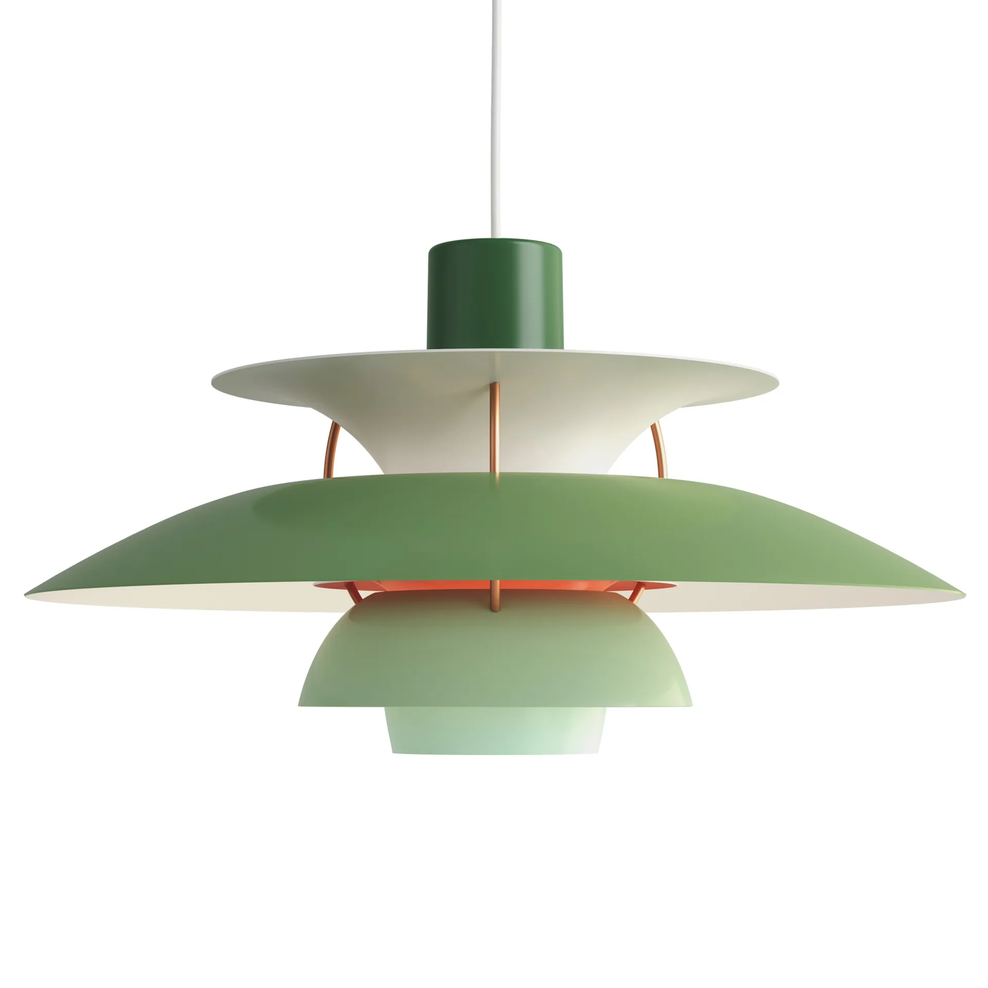 Lampada a sospensione PH 5 , Verde Louis Poulsen